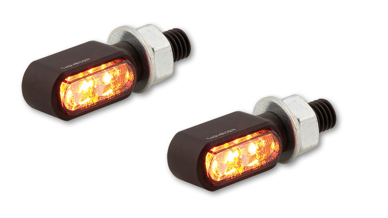 Highsider CNC LED ogon 3in1, światło hamulca, wskaźnik Little Bronx, czarny, zabarwiony. 254-2860