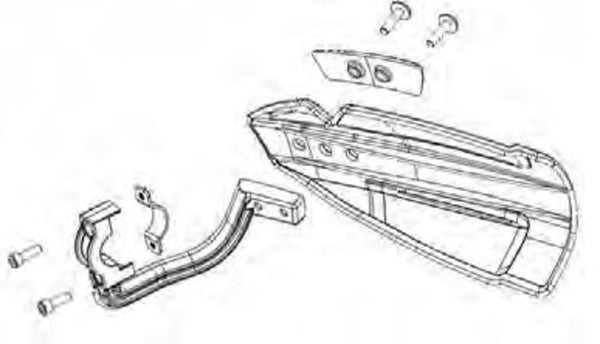 Policeport Hammer/MX Flow Handguards Zestaw montażowy 83079002