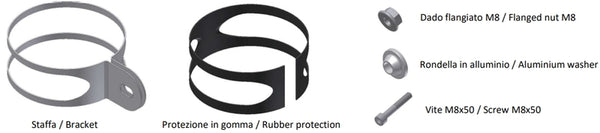 Zestaw montażowy MIVV dla tłumika GP 50.Sc.KU.001.S2S