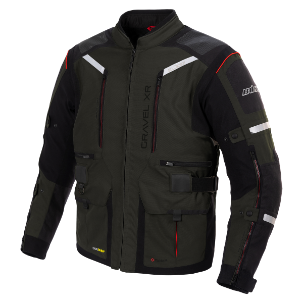 Buse Textile MC jacket Gravel xr slate gray
