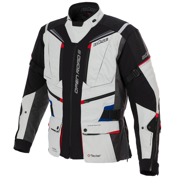 Büse Dam Textile Mc-Jacket Open Road III Grey