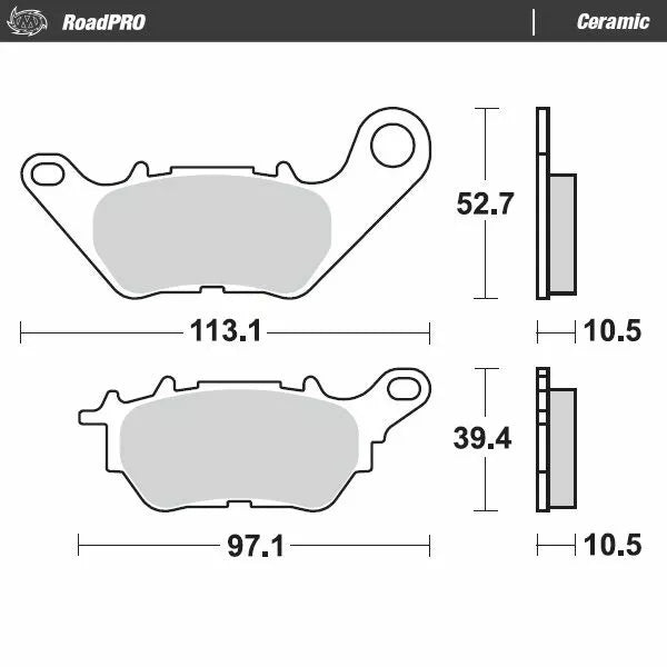 Moto-Master Hamue Pad Ceramic 412604