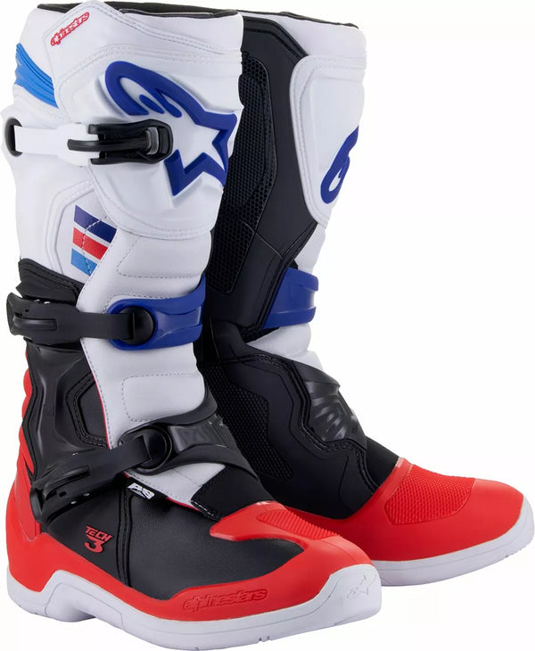 Alpinestars (MX) Boot Tech3 WT/RD/BL 9 2013018-2307-9