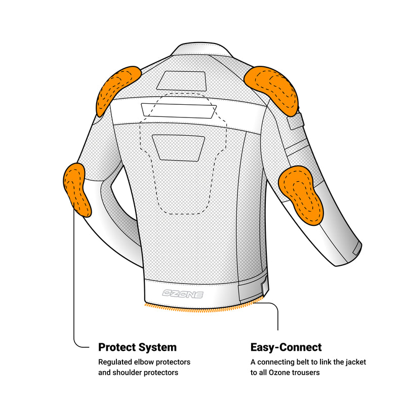 Ozone tekstylna mc-jacket rzutka czarna /grypa