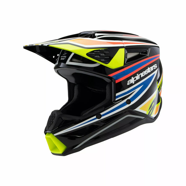 Alpinestars (MX) powierzchnia kasku SM3 WURX BLK/YL/B Y 8302125-1574-AL