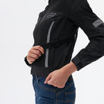 Ozone Lady Textile MC Jacket Dart Black