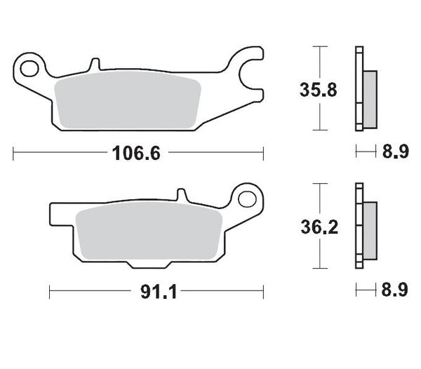 Moto-Master Brake Pad Nitro 096221