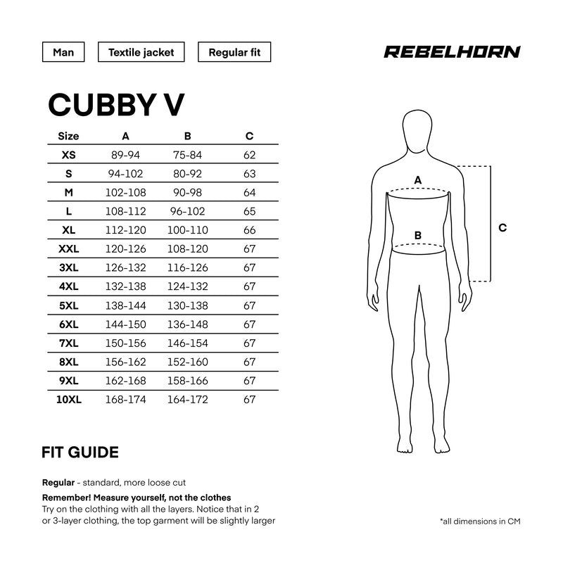 Rebelhorn Textile MC Kurtka Cubby V Grey /Flu