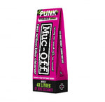 Muc-Off Punk Powder Bike Cleaner i en rosa förpackning som innehåller 4 påsar för att skapa 4 liter cykeltvätt. Miljövänlig och snabbverkande rengöring.