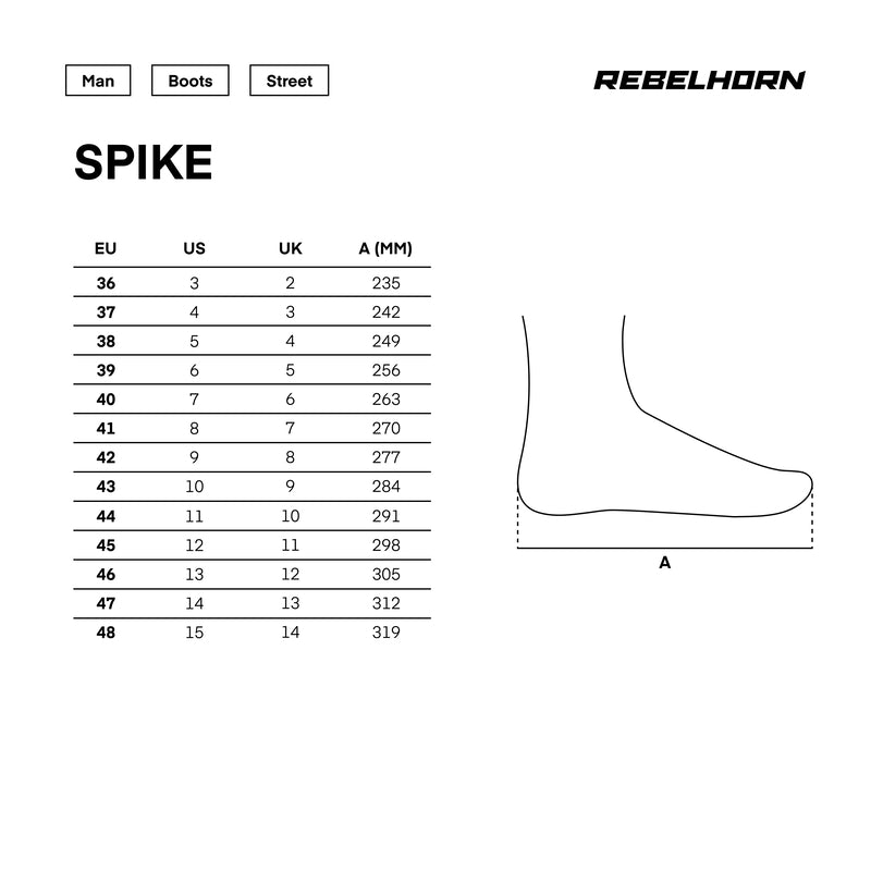 Rebelhorn unisex mc-shoes spike zielony