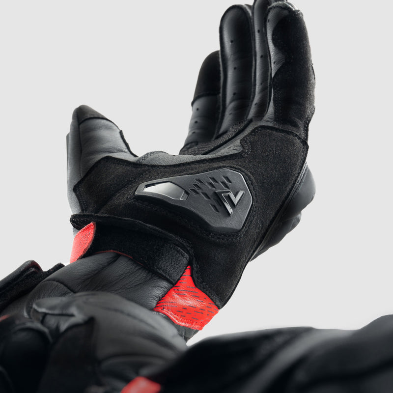 Rebelhorn MC Gloves Viper Black /Red