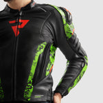 Rebelhorn Mc-Leather Jacket Veloce Black /Camo Grey (kopia)