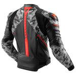 Rebelhorn Mc-Leather Jacket Veloce Black /Camo Grey