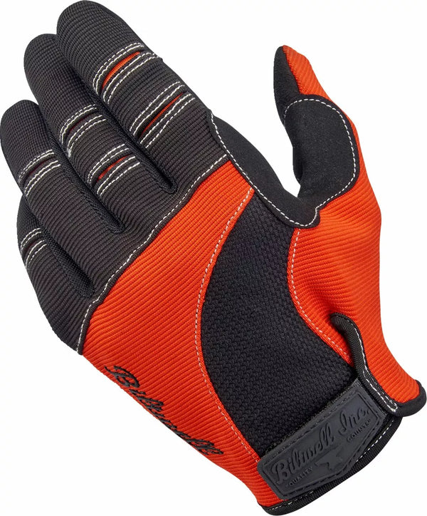 BILTWELL GLOVES MOTO ORG/BLK MD 1501-0106-003