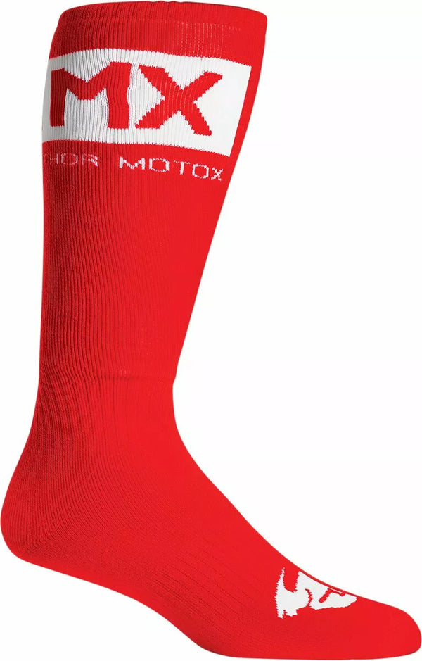 Thor Sock MX Solid Rd/Wh 6-9 3431-0673