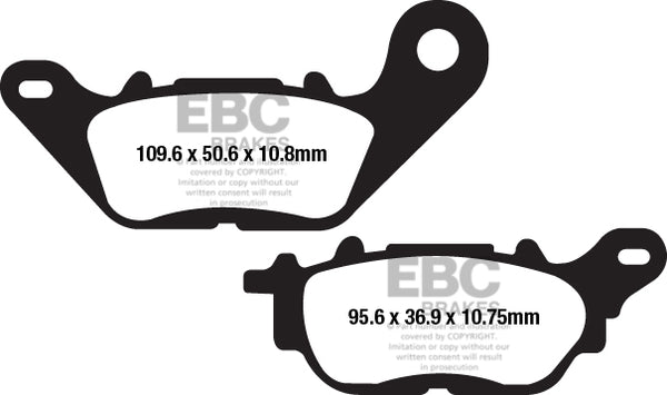 EBC BRAKE PAD FA looks organic FA662