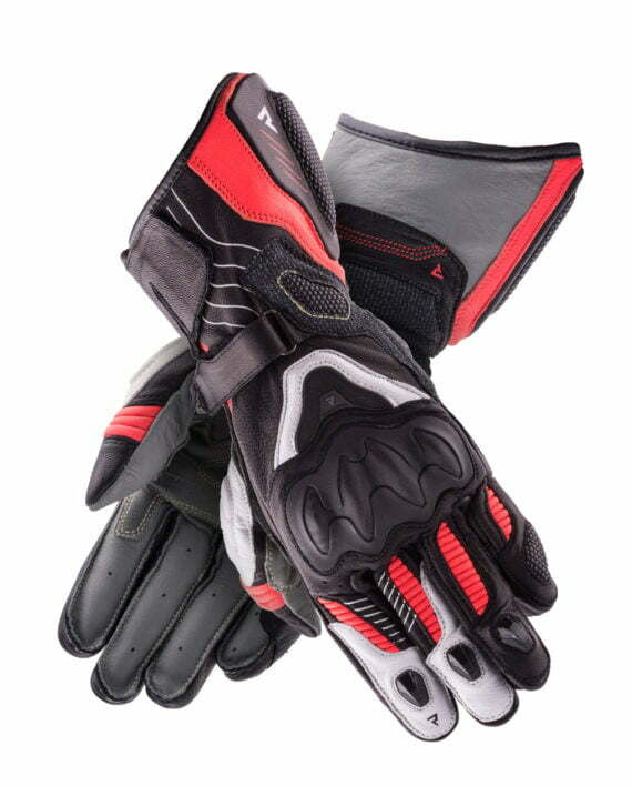 Rebelhorn Dam Mc-Gloves Rebel Black /White /Red 