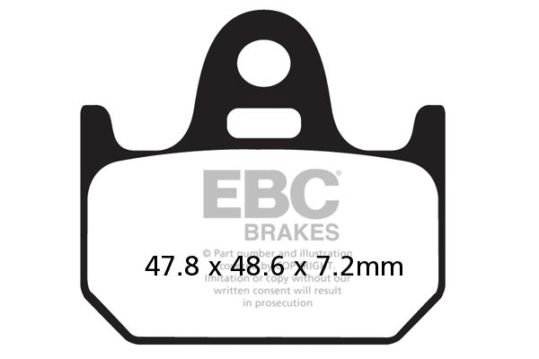 EBC BRAKE PAD FA looks organic FA162