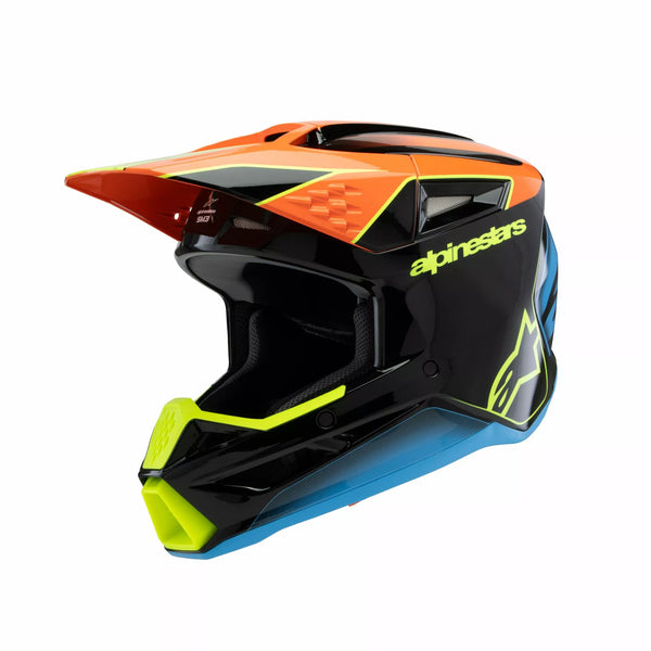 Alpinestars (MX) Helmet Yth Sm3 Fray BLK/OR/YL 8301725-1455-Sym