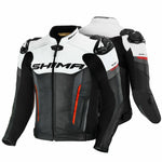 Shima Mc-Leather Jacket Bandit Black /Red /White