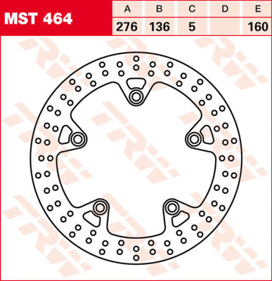 TRW Hamurek Rotor mocuj okrągły L/R MST464