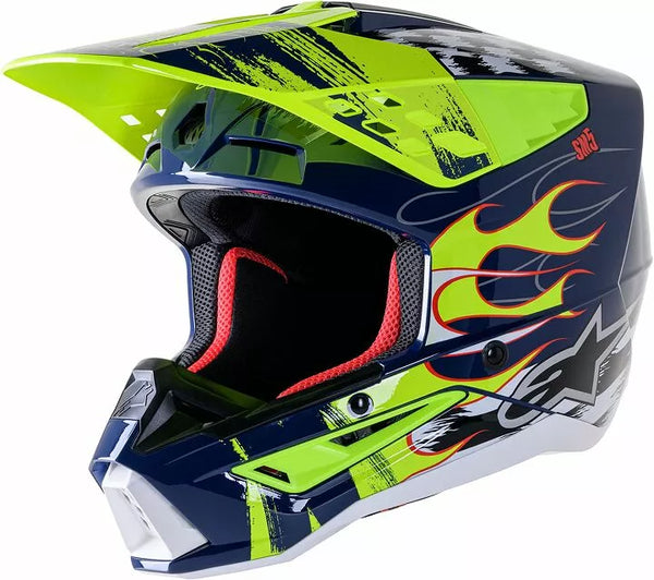Alpinestars (MX) Helmet SM5 Rash NV/YL L 8307023-7455-L
