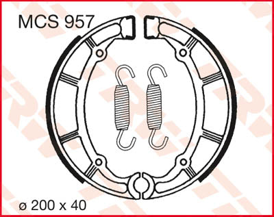 TRW Brake buty TRW MCS957 MCS957