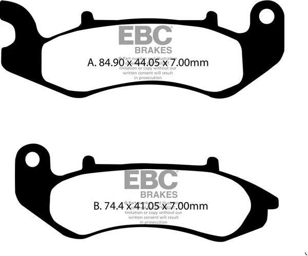 EBC Brake Pad FA wygląda na organiczne FA707