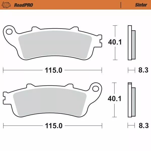 Moto-Master Hamure Pad spiekaj tylny 405202