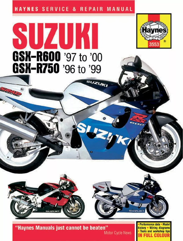 Haynes Manual GSXR600/750 3553