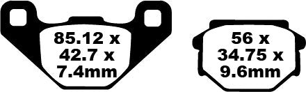 EBC BRAKE PAD FA looks organic FA382