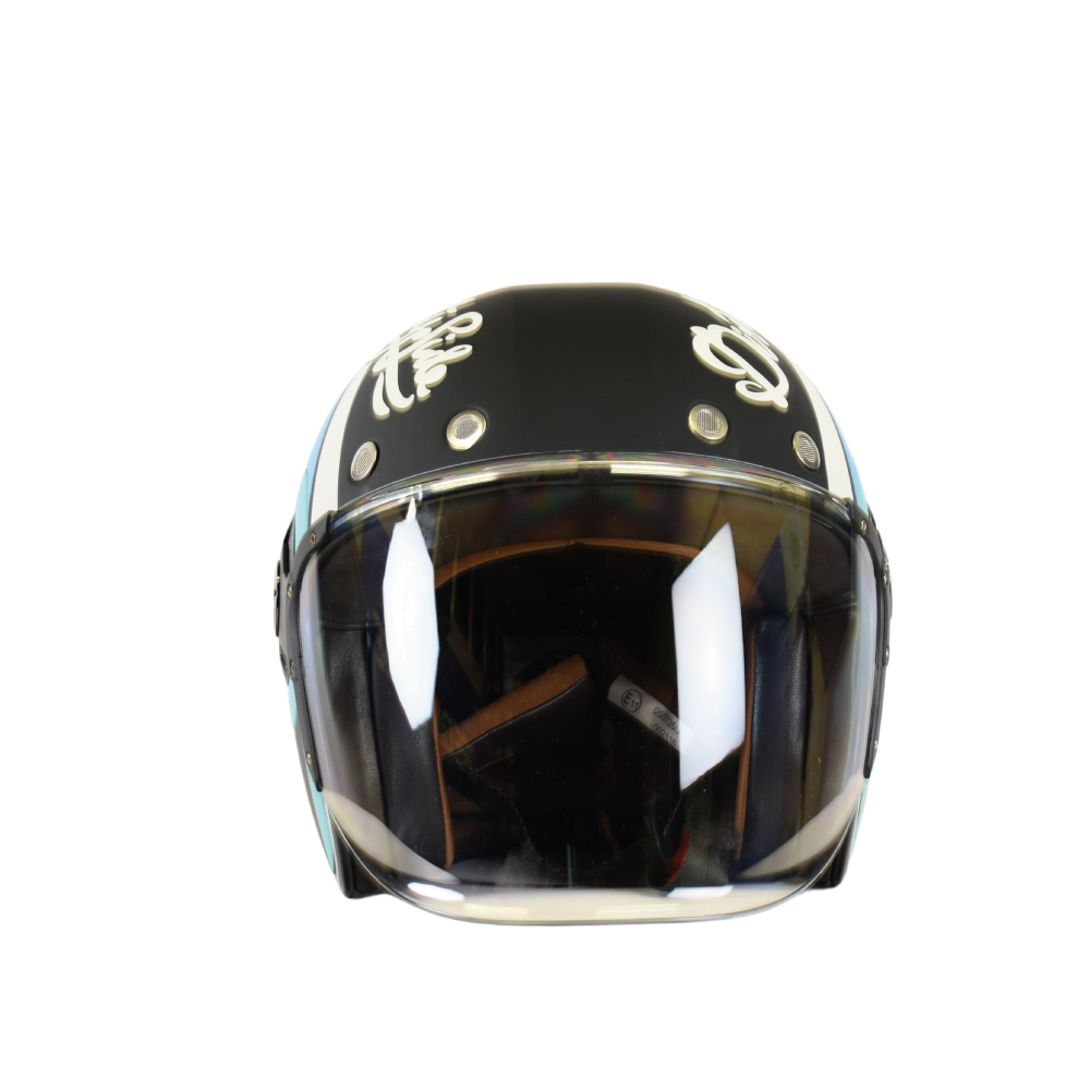 SMK JET MC HELMET RETRO BLUE