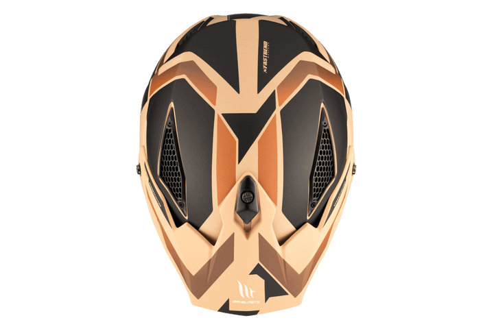 Baksida av MT Helmets Streetfighter SV S P1R B9 med stilren design och ventilationsöppningar för förbättrad luftcirkulation.