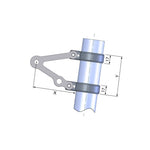 LSL Headlight Bracket Ø 45 Without Indicator Holder 143LT45