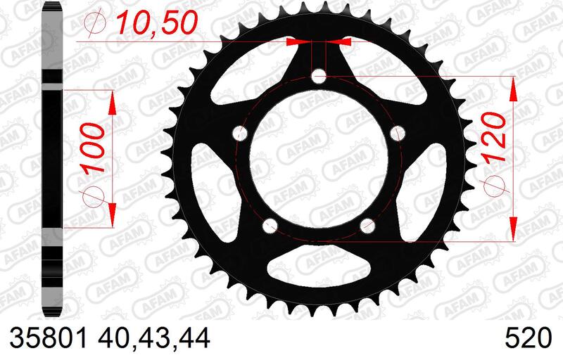 Afam Steel Standard tył Sproke 35801 - 520