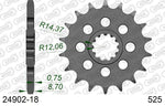 Afam Steel Standardowy przedni sprock 24902 - 525