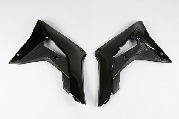 UFO chłodnicy obejmuje czarny honda CRF450R HO04682#001