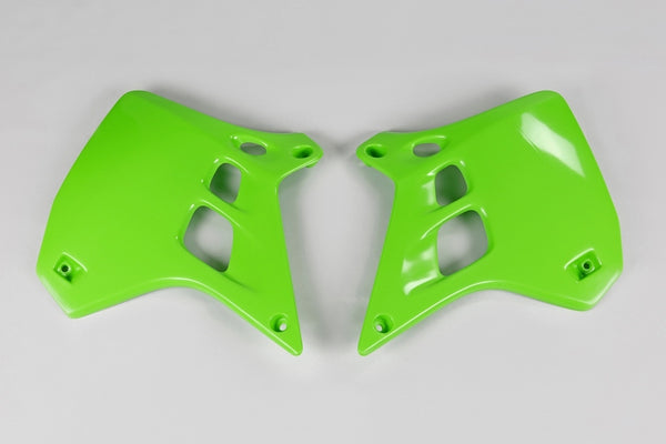UFO Radiator obejmuje zielony Kawasaki KX250 KA02729#026