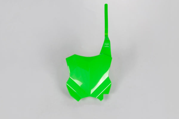 UFO Front Number Plate Green Kawasaki KX450F KA04738#026 