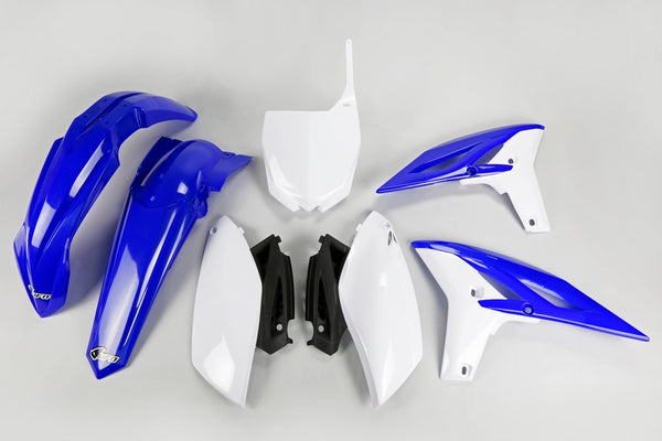 UFO plastikowy zestaw OEM kolor niebieski/biały yamaha yz250f yakit310@999