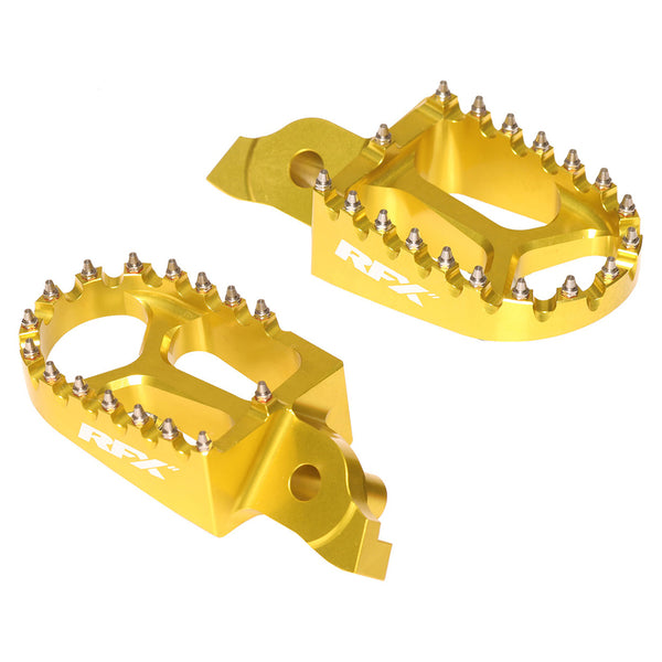 RFX Pro Footrests (żółty) - Suzuki RMZ250/450