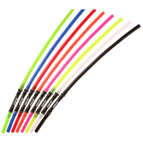 RFX RACE RURE RUBE - Long Rure Inc 1 Way zawór (czarny) 5 szt. FXVT2000055BK