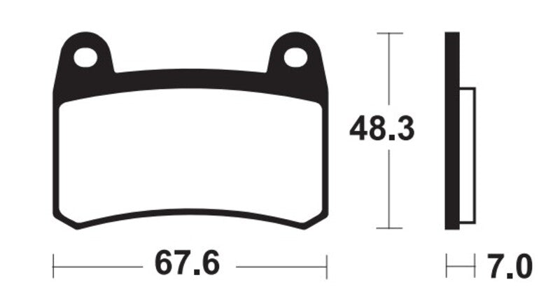 Tecnium Street Performance Sintered Metal Brake Pads - MF433 1121226