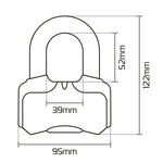 Oxford Nemesis Lock - 16 mm LK471