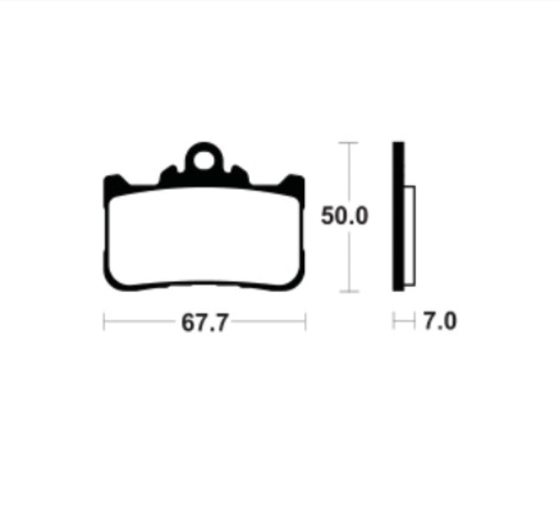 Tecnium spiekane metalowe podkładki hamulcowe - MF494 1122850