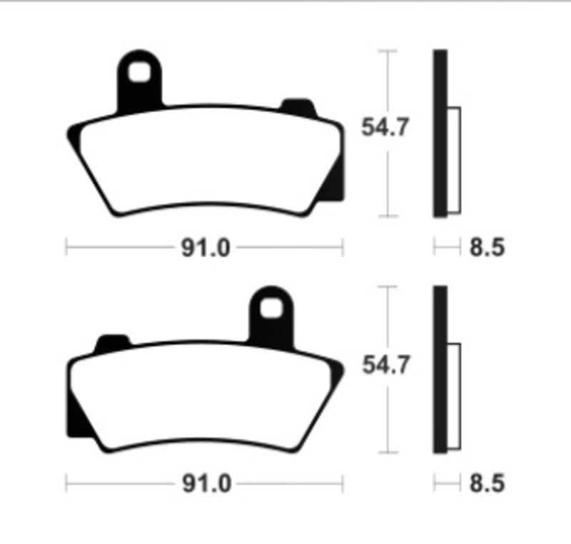 Tecnium Street Performance SintermeTall -BREMBEL Tryb - MR495 1122855