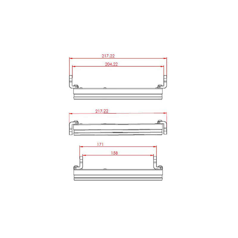 Highsider Frame-R1 Typ 11 7-calowy główny reflektor LED, mocowanie boczne 223-258