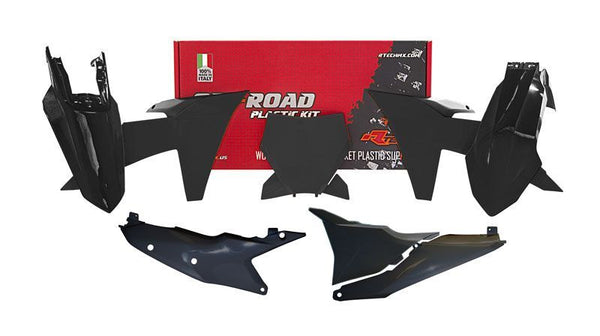 Racetech Plastic Kit KTM-Black (R-Kitktm-NR-023)