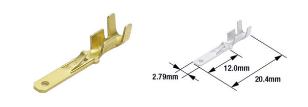 TURMAX MĘŻCZYZNA ZAPISALNE PIN 110 (2,79 mm) -Brass-100-pak-ETP-12R