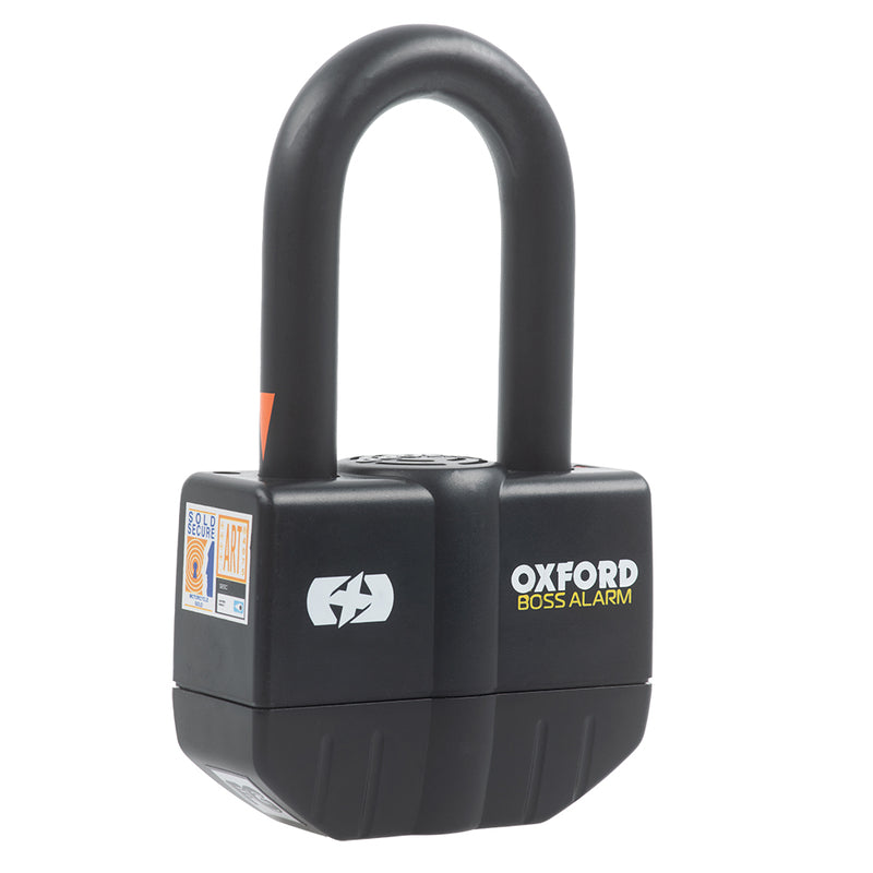 Oxford Boss Alarm Lock 16mm + Chain 12mm x 1.2m LK480